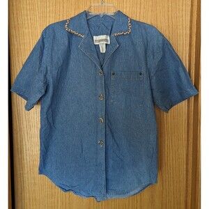 Women’s Blue Denim Button Down Shirt